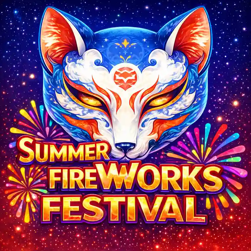 Summer Fireworks Festival Slot Game Banner - jiliapp